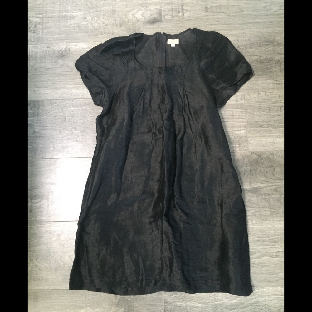 Black sheer dress with pockets